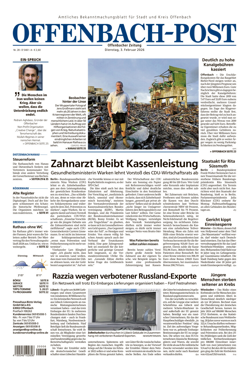 Offenbach-Post vom Dienstag, 03.02.2026